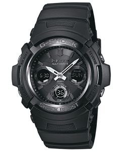 Casio Uhr G-Shock Herren AWG-M100B-1AER Funk Solar schwarz