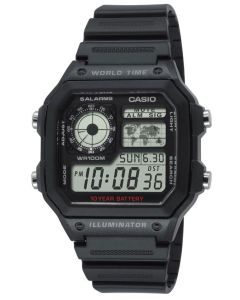 Casio Uhr AE-1200WH-1AVEF Digital Uhr schwarz Digitaluhr