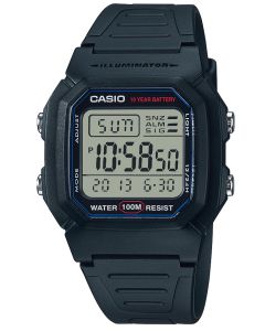 Casio Digitaluhr W-800H-1AVES Armbanduhr Digital Herren Damen Uhr